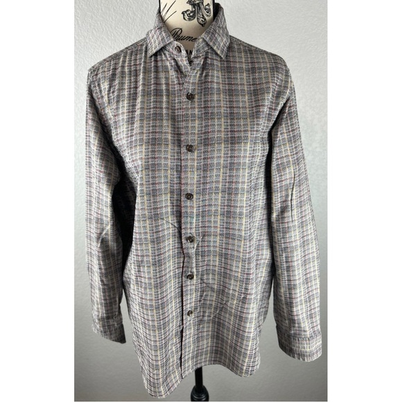 Tasso Elba Men’s Plaid Button Down Shirt, size Small - Picture 2 of 8
